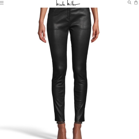 Nicole Miller Leather Pant - Picture 6 of 11